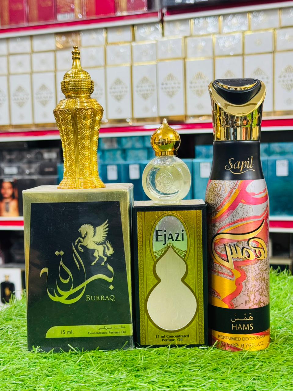 Buraq Atar 15 ML ijazi Atar 15 ML 200 ML sophil spray gift (allow to open )