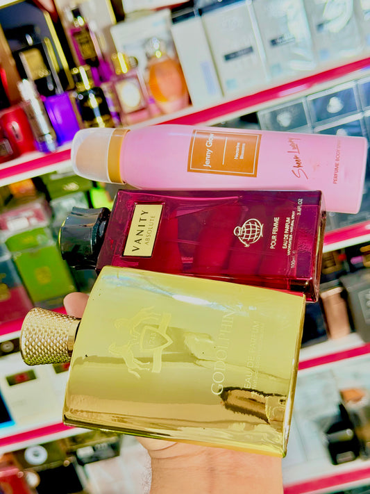 Go dolphin vanity perfume deal one perfuem spray gift (Allaow to open
