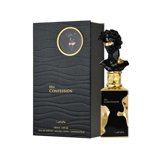 His Confession by Lattafa Eau de Parfum 100ML for Men | Long-Lasting Signature Fragrance