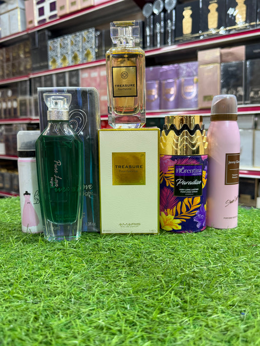 Pure love treasure made in France 3 Perfuems total 5 fragrances (allow to open)