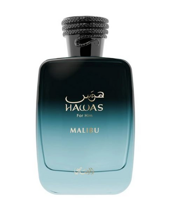 Hawas Malibu by Rasasi Eau de Parfum 100ML for Men | Fresh Long-Lasting Fruity Woody Fragrance