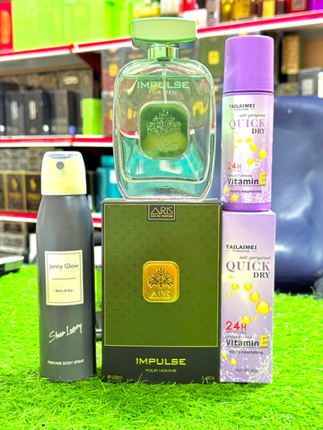 Aris Perfume 100ml with 2 Perfume Gifts (Allow to Open)
