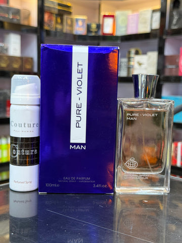 This is a men’s perfume called “Pure Violet Man” (Eau de Parfum – 100ml French avenue (allow to open