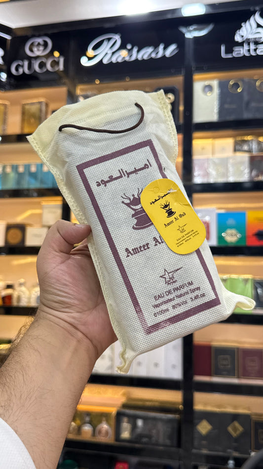 Ameer Al Oud – 100ml with 2 body spray gift (Allow to open)