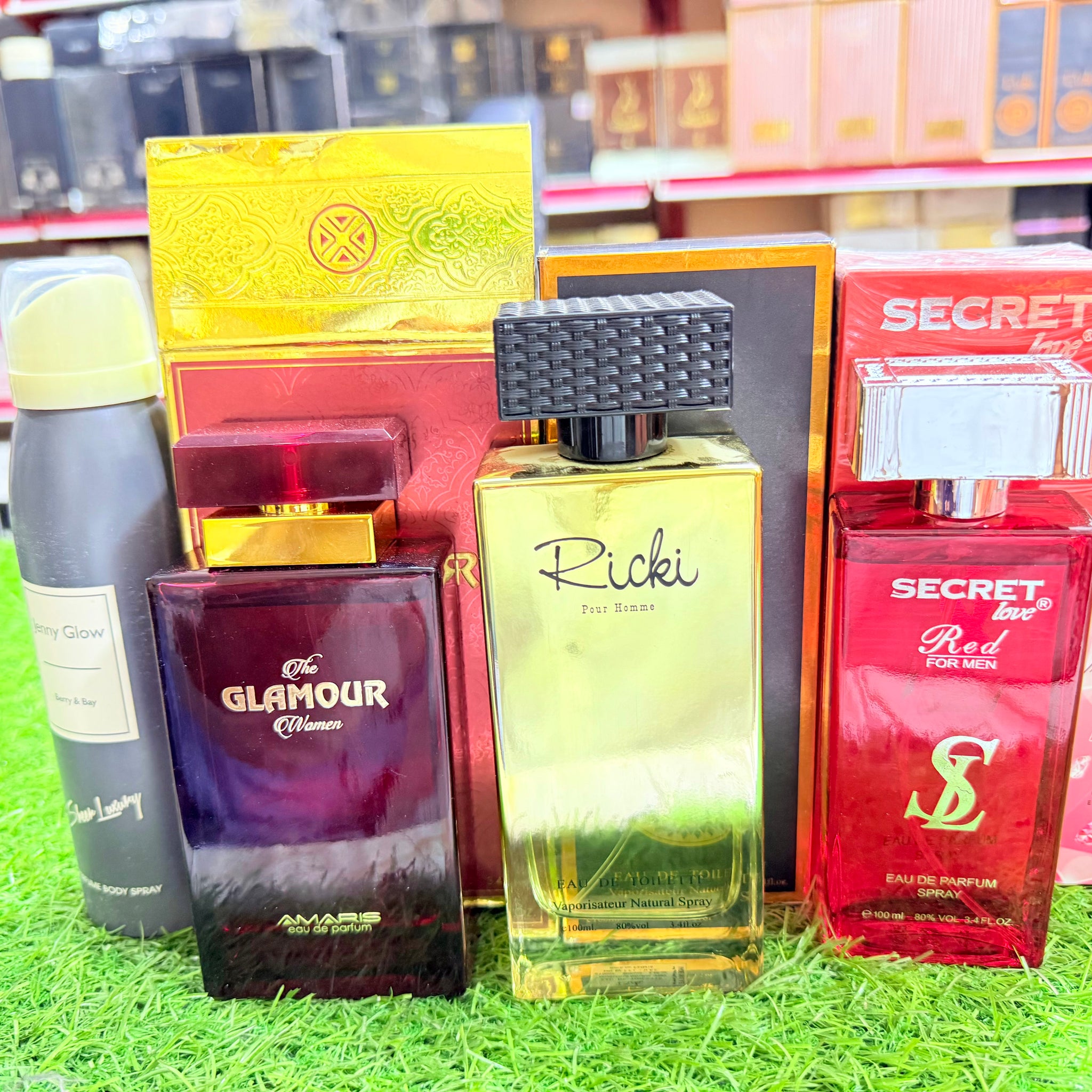 5 Perfuems Ricky secret glamour jenny glow stick (allow to open )