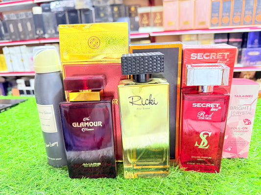 5 Perfuems Ricky secret glamour jenny glow stick (allow to open )