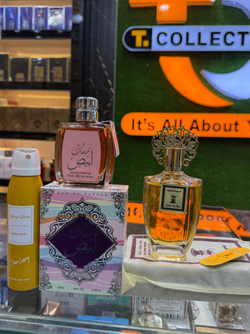 Ameer al oud musk abiyad by fragrance world 100 ML one spray gift (Allaow to open)