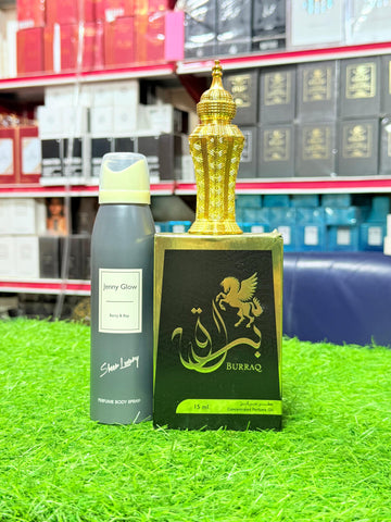 Burraq 15ML with body spray gift (Alow to open)