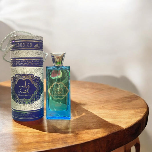 Turab Al Fiddah With body spray ( Allow to open )