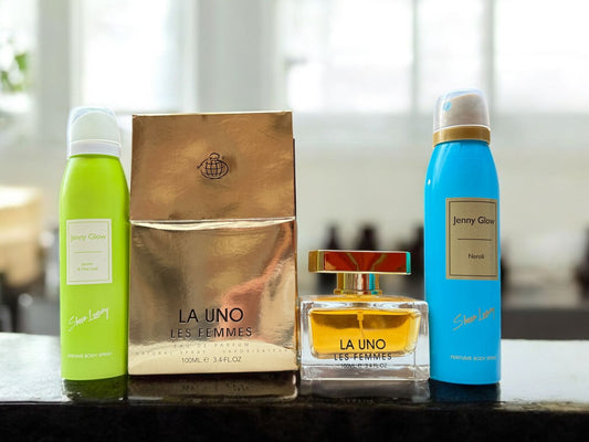 LA UNO Perfume 100ml With 2 Body Spray Gifts (Allow to open)