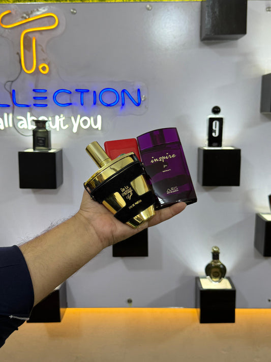 Armaf De La Marque Gold with Amaris Glamour and with body spray gift (allow to open)