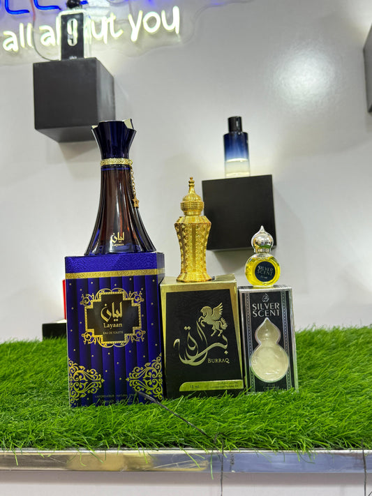 Layan Perfume With 2 Attar (allow to open)