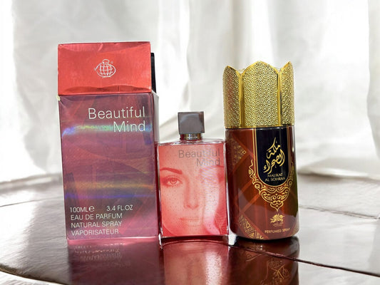 Beautiful mind With emper body spray (allow to open)
