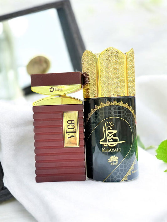 Efolia Vega Eau de Parfum 100ml with Emper Khayali Body Spray (Allow to open)