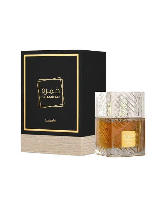 Khamrah by Lattafa Eau de Parfum 100ML | Long-Lasting Unisex Spicy Gourmand Fragrance
