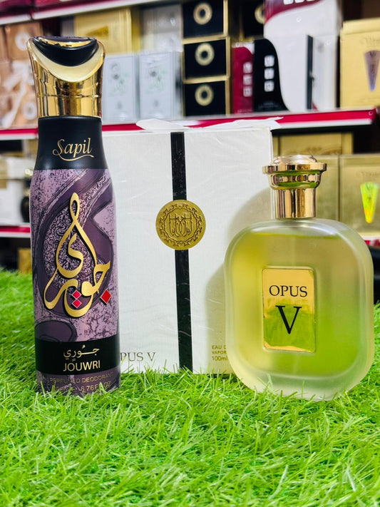 Opus V by fragrance world 100 ML perfume with one gift(allow to open )