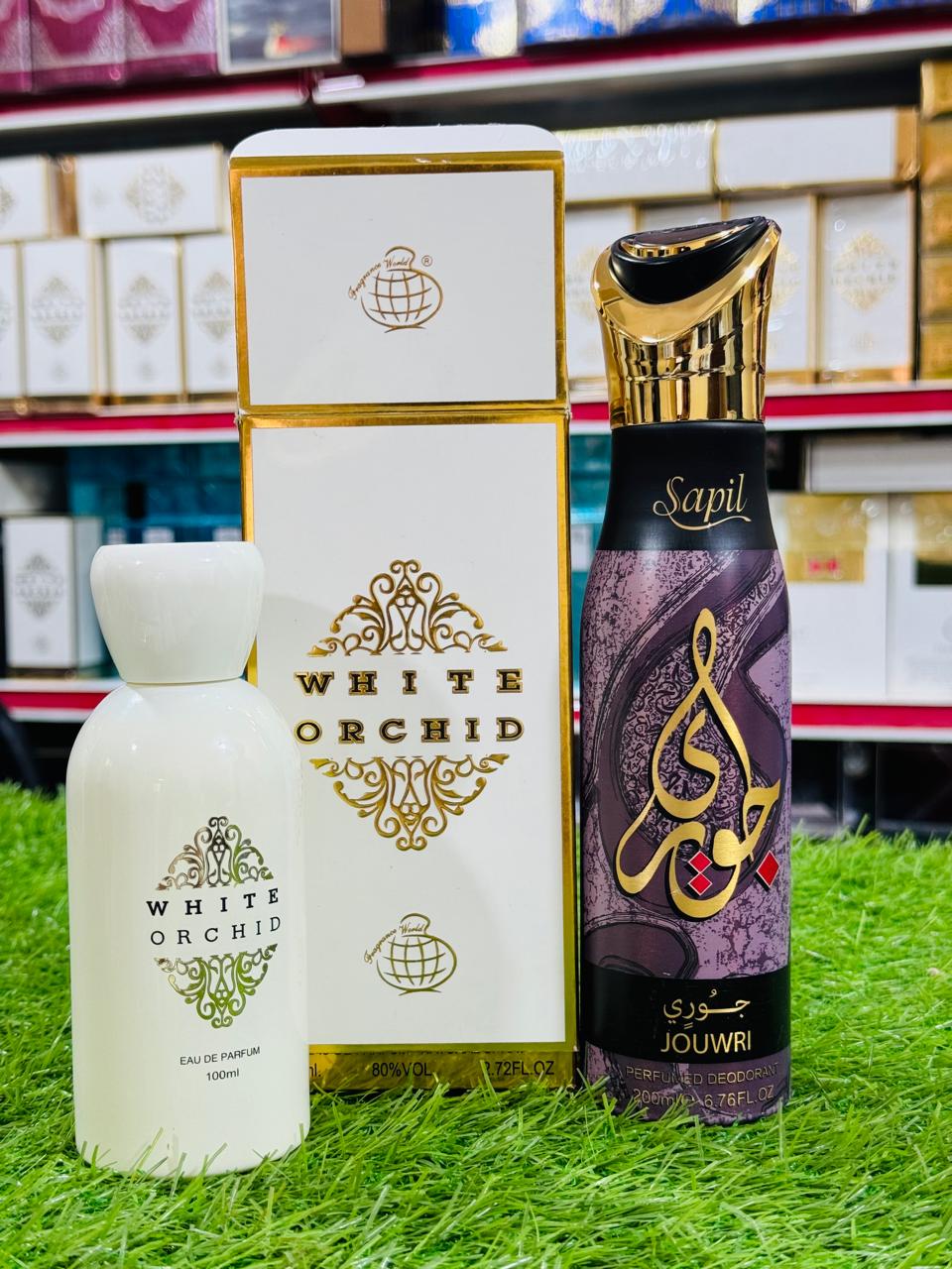 White orchid Perfume 100 ML one spray gift 200 ML (allow to open)