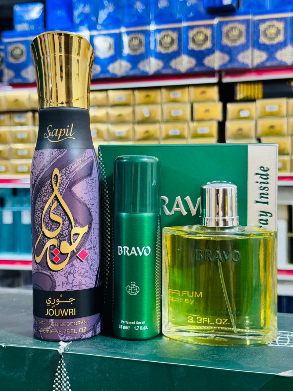 Bravo perfume 100ML 2 body spray allow to open