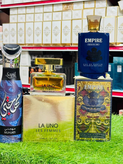 Empire perfume LAUNO perfume 100ML one spray gift allow to open