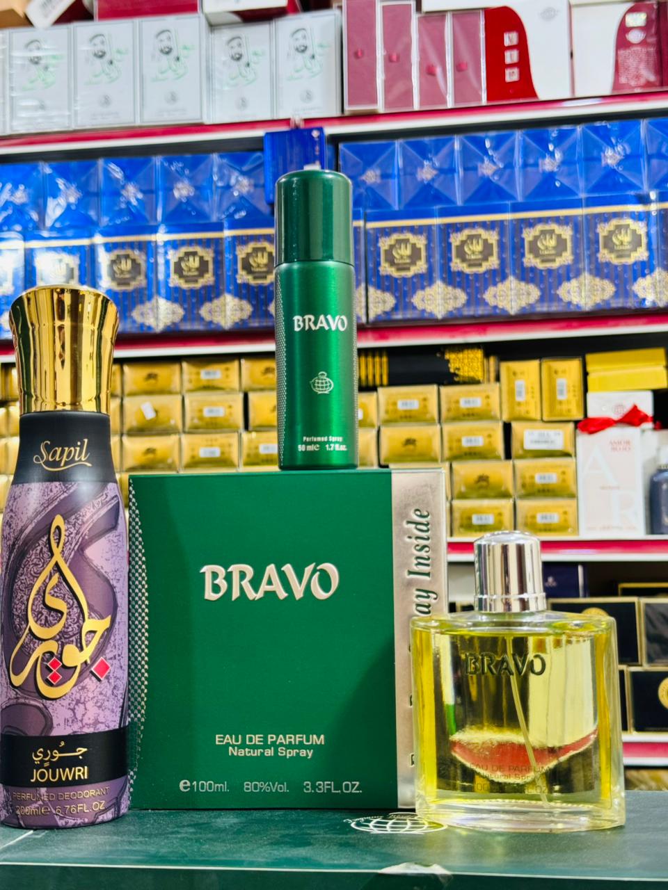 Bravo perfume 100ML 2 body spray allow to open