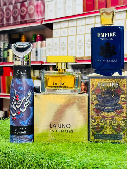 Empire perfume LAUNO perfume 100ML one spray gift allow to open